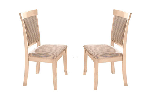2er Set Stühle LANA aus Massivholz in cremefarben