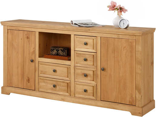 2-trg. Sideboard ANTON aus Kiefer in gebeizt geölt, 180 cm