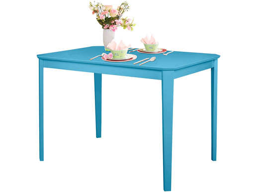 Esstisch TRENDY aus Teilmassivholz in blau, 110x75 cm