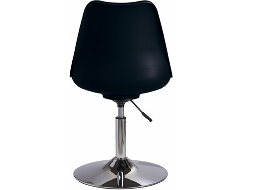 2er-Set Drehstuhl SICO mit Metallgestell und Sitz in schwarz