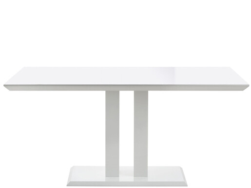 Moderner Esstisch MERLE 160x90 cm in Hochglanz weiß