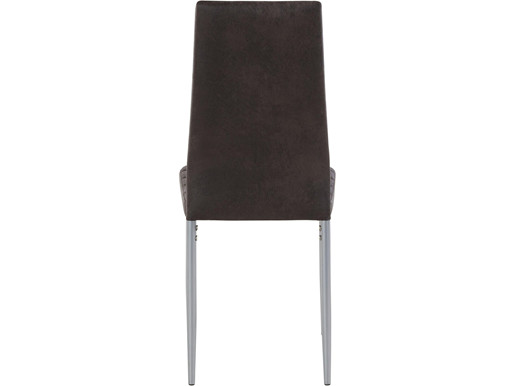4er-Set Stühle KATIE mit Bezug in Buffalo-Design, anthrazit
