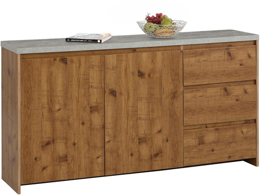 2-trg. Sideboard MALIBU mit Betonplatte, Breite 150 cm