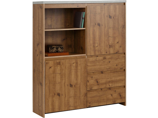 2-trg. Highboard MALIBU mit Betonplatte, Breite 125 cm