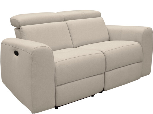 2-Sitzer Sofa COPENHAGEN Stoffbezug in sand, 158 cm breit