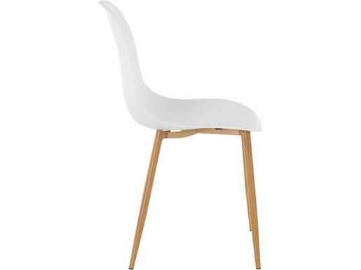 4er-Set Stuhl MIANA Schalenstuhl in weiß