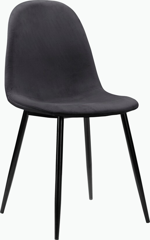 5-tlg. Essgruppe MAARIT Esstisch 160 cm, Marmor/anthrazit