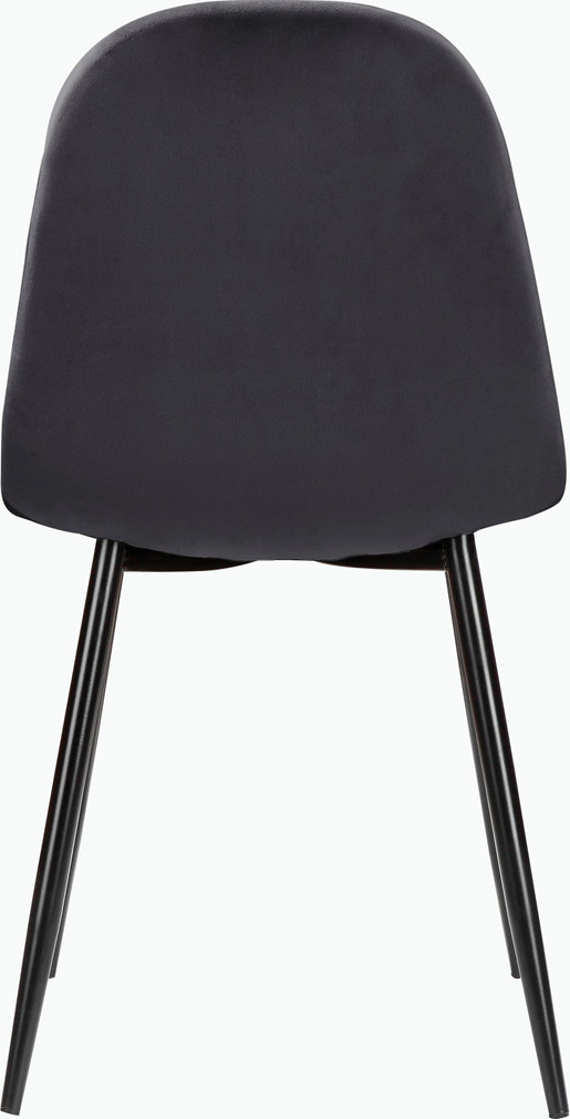 5-tlg. Essgruppe MAARIT, Esstisch Ø100 cm, Marmor/anthrazit