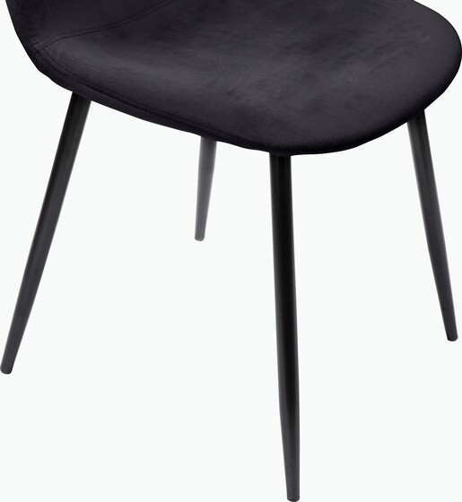 5-tlg. Essgruppe MAARIT Esstisch 160 cm, Marmor/anthrazit