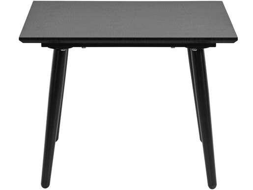 Beistelltisch Matcha, Tischplatte aus FSC®-zertifizierter MDF, Metallbeine, Breite 60 cm in schwarz