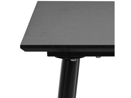 Beistelltisch Matcha, Tischplatte aus FSC®-zertifizierter MDF, Metallbeine, Breite 60 cm in schwarz