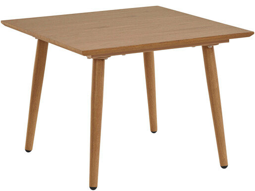 Beistelltisch Matcha, Tischplatte aus FSC®-zertifizierter MDF, Metallbeine, Breite 60 cm in eichefarben