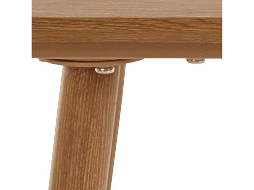 Beistelltisch Matcha, Tischplatte aus FSC®-zertifizierter MDF, Metallbeine, Breite 60 cm in eichefarben