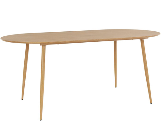 Esstisch Matcha, in Marmoroptik mit Metallgestell in eichefarben, Breite 180 cm