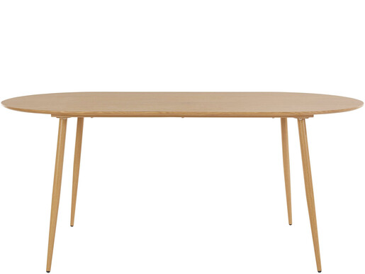 Esstisch Matcha, in Marmoroptik mit Metallgestell in eichefarben, Breite 180 cm