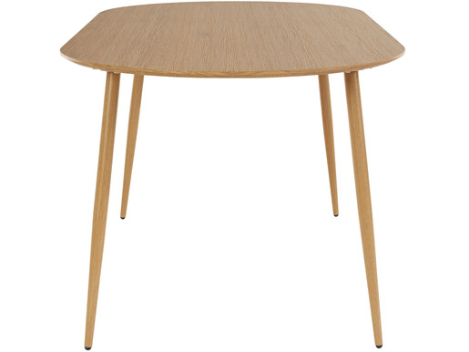 Esstisch Matcha, in Marmoroptik mit Metallgestell in eichefarben, Breite 180 cm