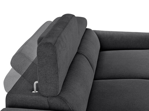 3-Sitzer Sofa JONI aus Webstoff in anthrazit, Breite 185 cm