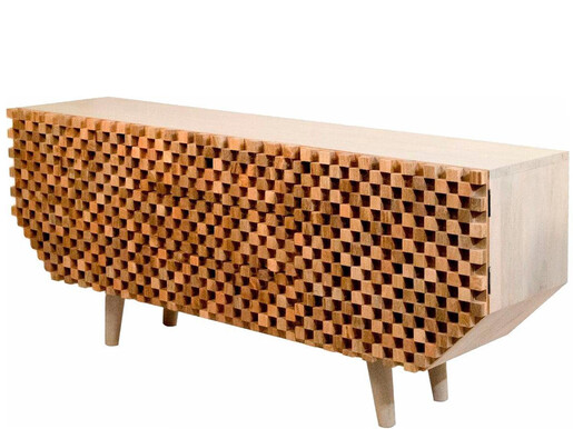 2-trg. Sideboard CROOK aus Mangoholz, Breite 177 cm