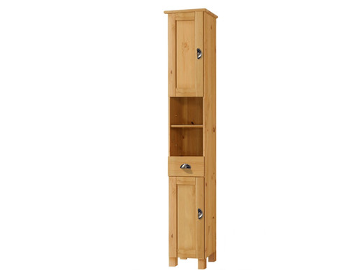 Badschrank TILO 2  Türen aus Kiefer massiv in gebeizt geölt