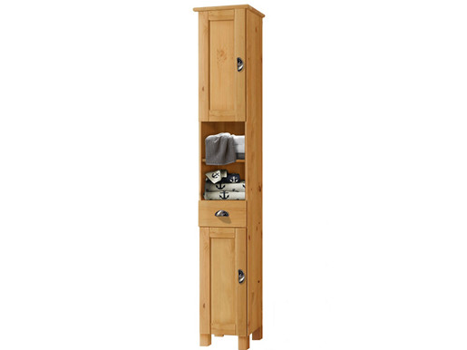 Badschrank TILO 2  Türen aus Kiefer massiv in gebeizt geölt