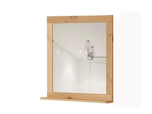 Spiegel TILO 55 x 65 cm Kiefer massiv in gebeizt geölt
