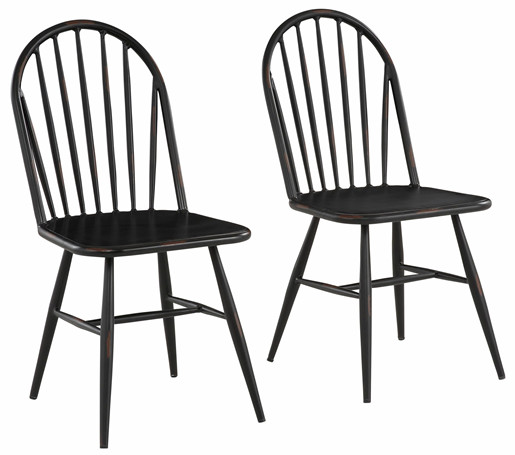 2er-Set Stühle ALANE aus Aluminium in schwarz