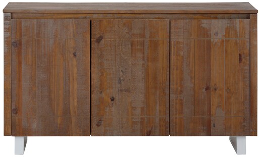 3-trg. Sideboard LEANO aus Kiefer Massivholz in braun