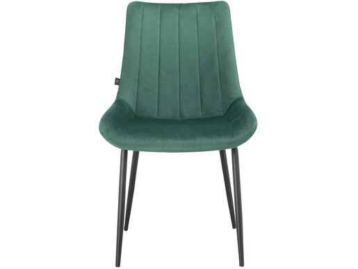 Esszimmerstuhl Merida (2 St), mit Griff im Rücken, Sitz und Rücken gepolstert, Sitzhöhe 48 cm in grün Samt