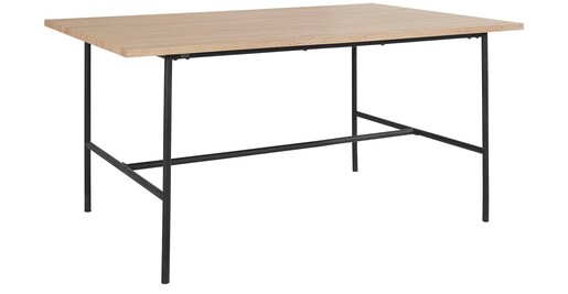 Esstisch Bruce mit Tischplatte in einer pflegeleichten Holzoptik, Höhe 77 cm, Breite 160 cm