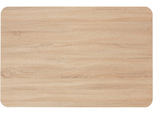 Esstisch Aire, Esszimmertisch aus MDF, Kufengestell aus Metall, Breite 120 cm in Wildeiche & schwarz