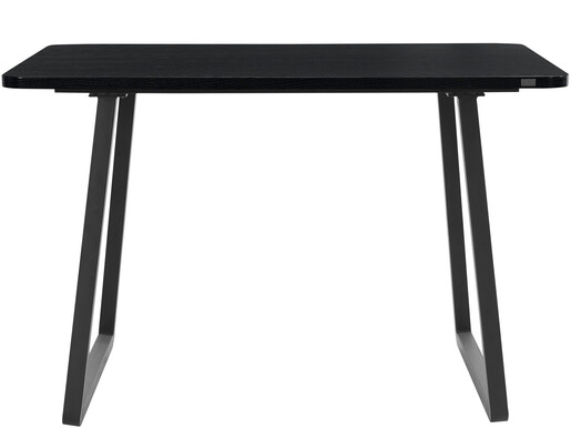 Esstisch Aire, Esszimmertisch aus MDF, Kufengestell aus Metall, Breite 120 cm in schwarz