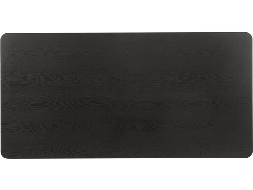 Esstisch Aire, Esszimmertisch aus MDF, Kufengestell aus Metall, Breite 200 cm in schwarz