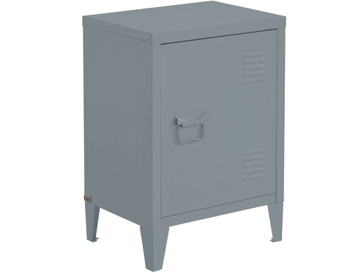Nachtkommode SELINE aus Metallmodernes Design in grau