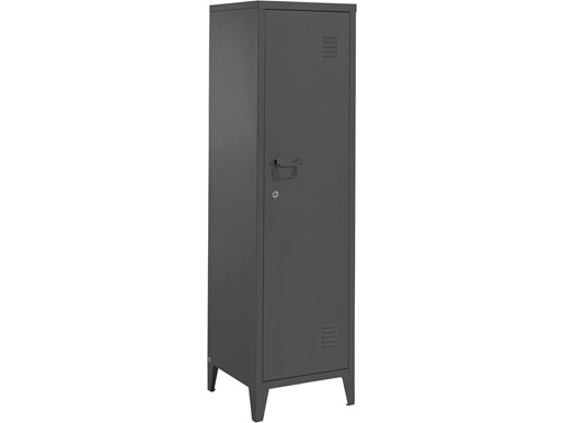 Midischrank SELINE aus Metall modernes Design in schwarz