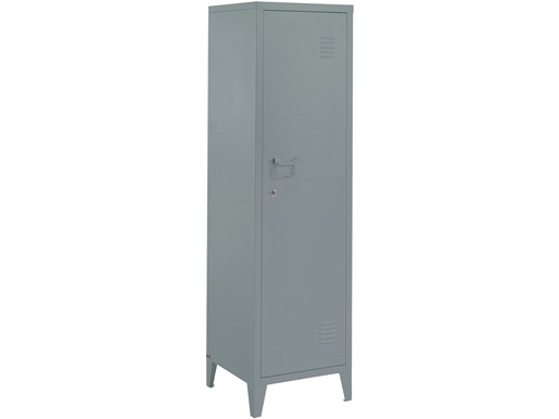 Midischrank SELINE aus Metall modernes Design in grau