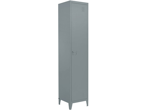 Hochschrank SELINE aus Metall Höhe 180 cm in grau