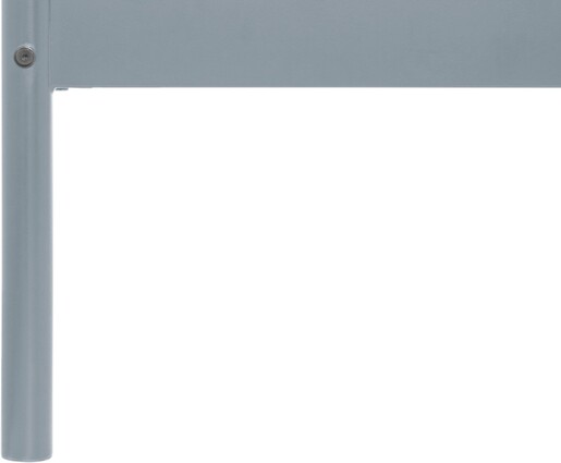 Metallbett Lattenrost, ausziehbare Schlafffläche, Liegefläche in grau 90 x 200 cm