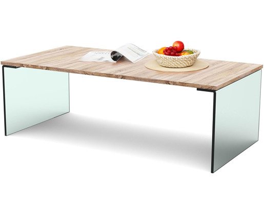 Couchtisch ADEM mit Glasbeinen 120x60 cm