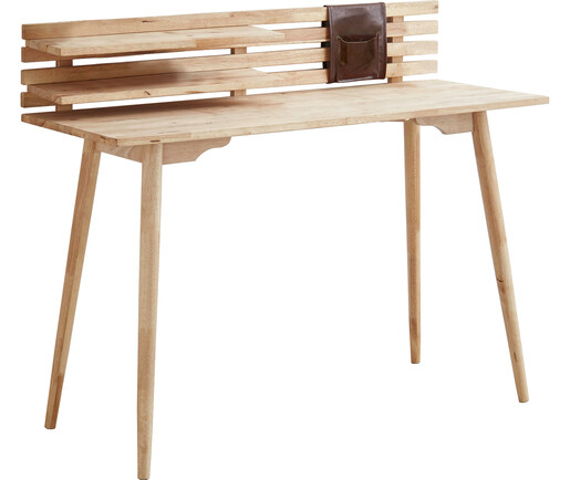 Schreibtisch HANNAH aus Massivholz in natur, 120 cm
