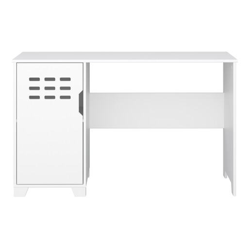 Schreibtisch LILO mit Tür in weiß, modernes Design