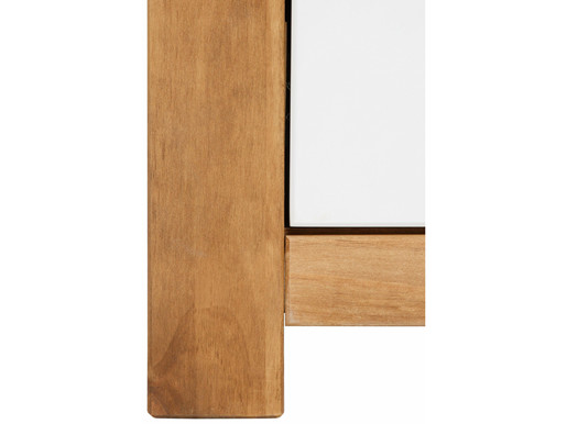 Highboard KARA Kiefer massiv in weiß & gebeizt geölt