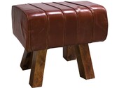 Hocker NERO aus Kunstleder im Springbok Design in braun