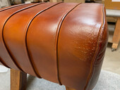Hocker NERO aus Echtleder im Springbok Design in braun *Sonderartikel