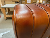 Hocker NERO aus Echtleder im Springbok Design in braun *Sonderartikel