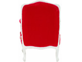 Sessel JAMAICA mit Armlehne und bunten Stickereien, rot