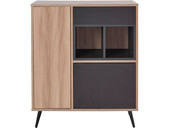 2-trg. Highboard LINUS in dualer Optik, Breite 80 cm