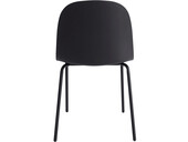 Bran 2er-Set Stühle aus Kunststoff und Metall in schwarz