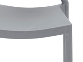 4er-Set Stühle WILMA aus Kunststoff in grau