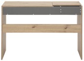 Schreibtisch SIGNE mit Spiegel in eiche/anthrazit, 110 cm