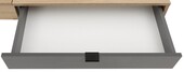 Schreibtisch SIGNE mit Spiegel in eiche/anthrazit, 110 cm